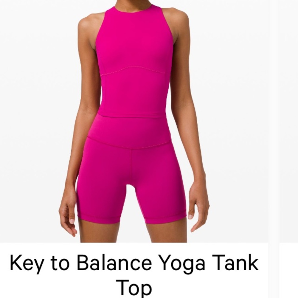 Key to balance yoga lululemon tank top
